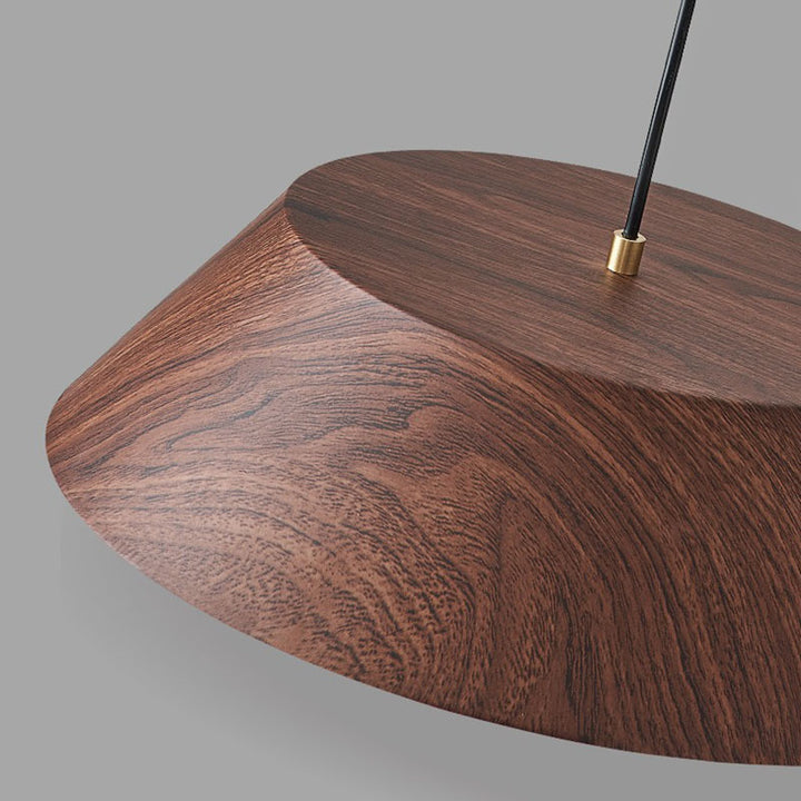 Lámpara colgante LED de hierro acrílico con forma de tambor chino tradicional para sala de estar 