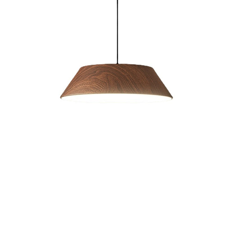 Lámpara colgante LED de hierro acrílico con forma de tambor chino tradicional para sala de estar 