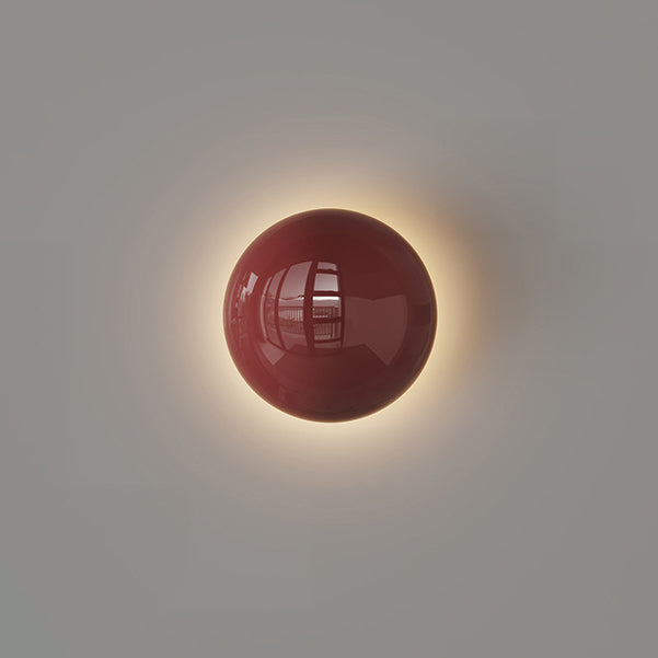 Modern Minimalist Iron Round Ambiance LED Wall Sconce Lamp For Living Room