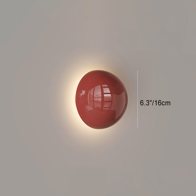 Modern Minimalist Iron Round Ambiance LED Wall Sconce Lamp For Living Room