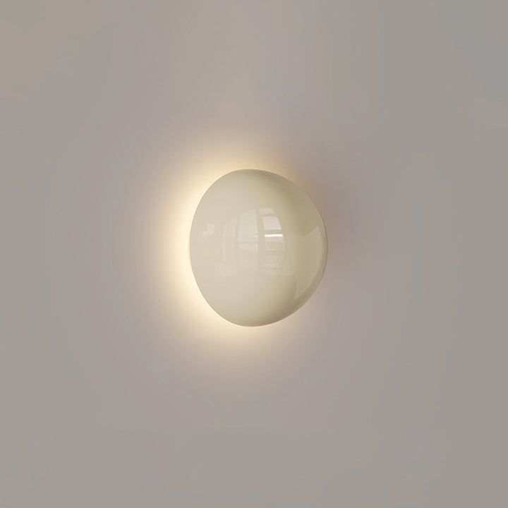 Modern Minimalist Iron Round Ambiance LED Wall Sconce Lamp For Living Room