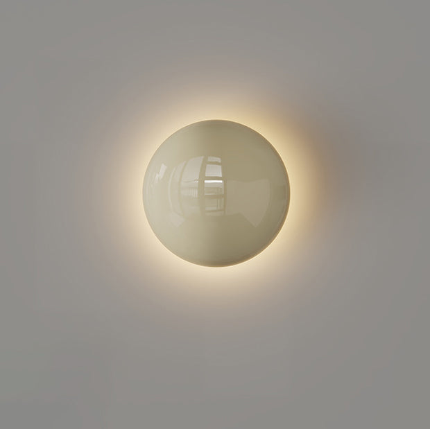 Modern Minimalist Iron Round Ambiance LED Wall Sconce Lamp For Living Room