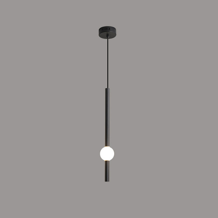 Modern Minimalist Round Ball Sword-Shape Iron Acrylic LED Pendant Light For Bedroom
