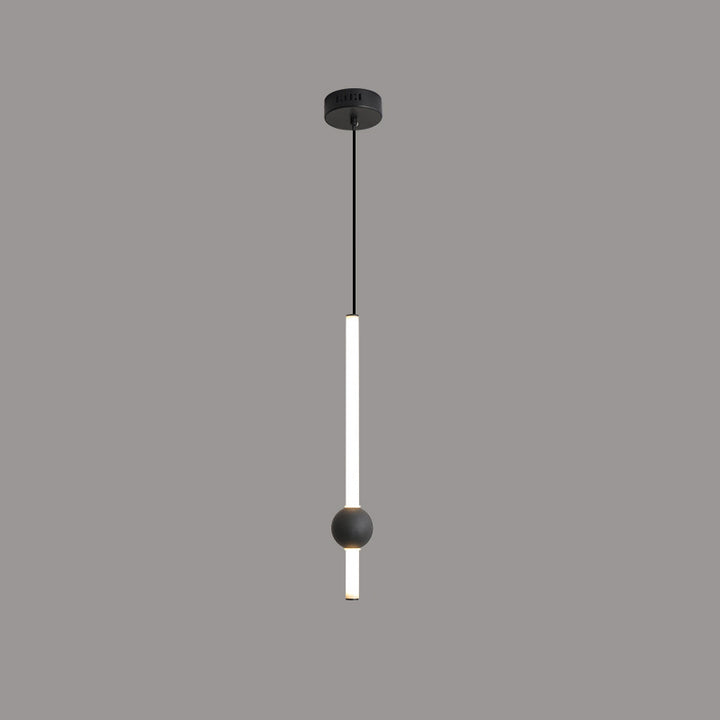 Modern Minimalist Round Ball Sword-Shape Iron Acrylic LED Pendant Light For Bedroom