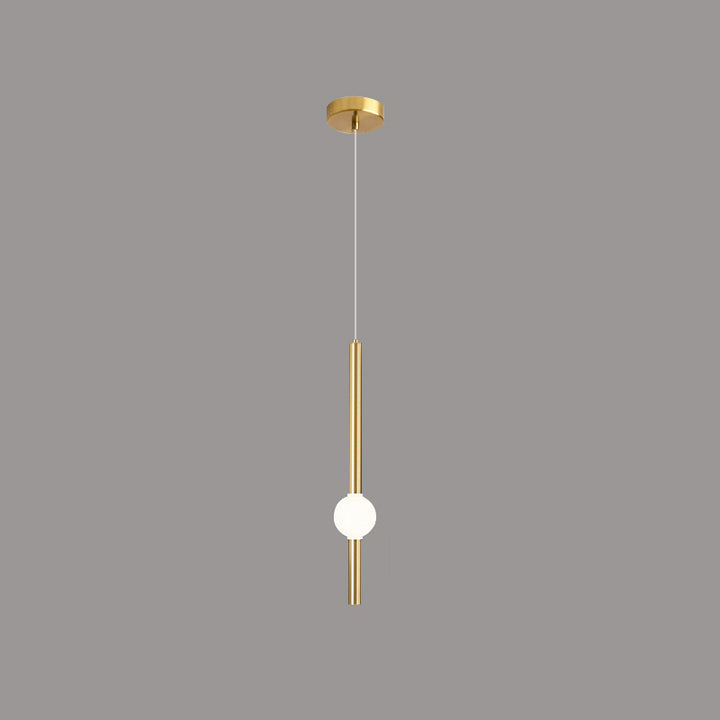 Modern Minimalist Round Ball Sword-Shape Iron Acrylic LED Pendant Light For Bedroom
