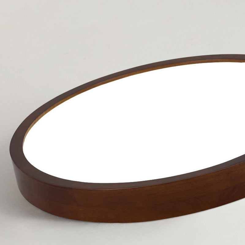 Moderne minimalistische runde Acryl-Eisen-Holz-LED-Deckenleuchte für das Schlafzimmer 