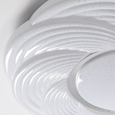 Lumière de plafond LED en acrylique fer modern simplicité carré rond pétale pour chambre 