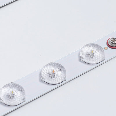 Lumière de plafond LED en acrylique fer modern simplicité carré rond pétale pour chambre 