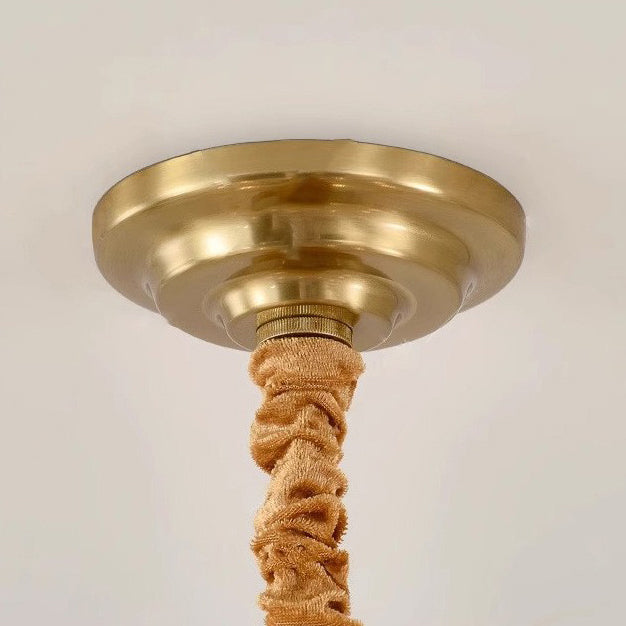 Lustres Modernes en Fer de Luxe avec Verre Givré et Feuilles de Branche 6/8/9/12/15 Lumières pour Salon 