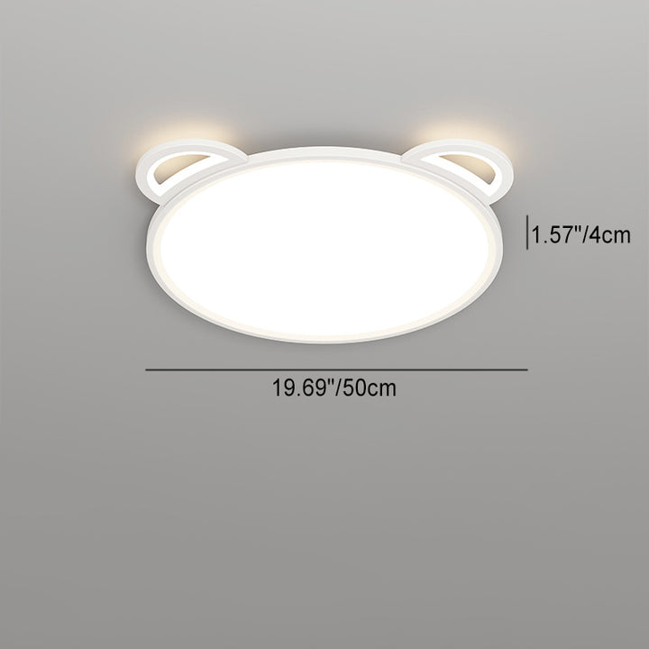 Plafonnier LED en acrylique et aluminium avec avion et ours cartoon créatif contemporain pour chambre d&