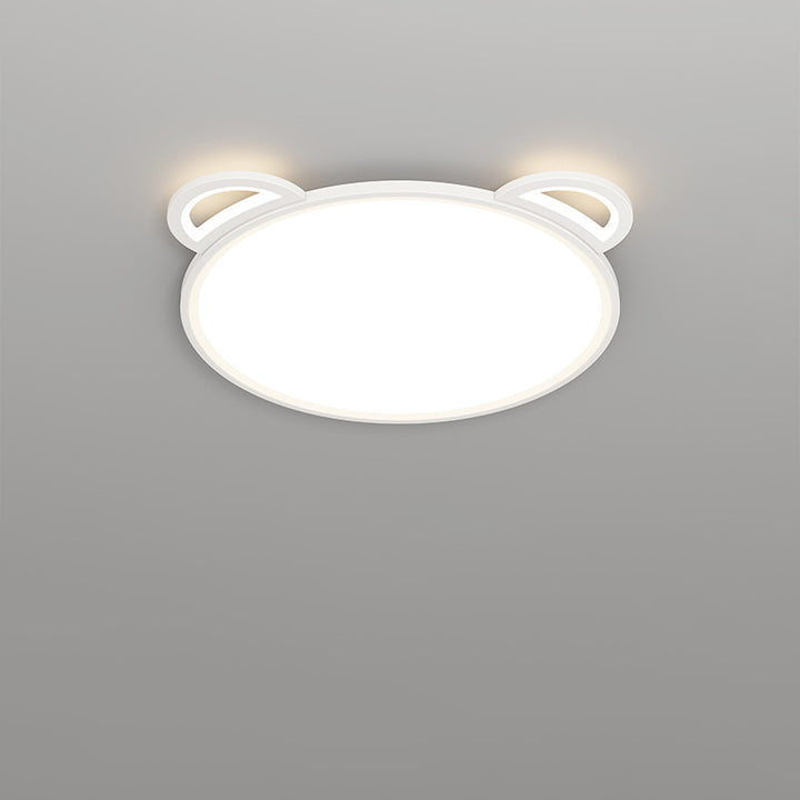 Plafonnier LED en acrylique et aluminium avec avion et ours cartoon créatif contemporain pour chambre d&
