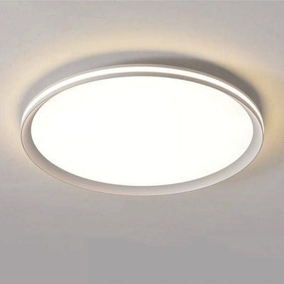 Luz de techo LED de montaje empotrado con pantalla de PVC de aluminio cuadrada redonda minimalista moderna para dormitorio 