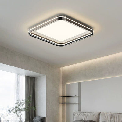 Luz de techo LED empotrada de hierro PVC cuadrada redonda rectangular minimalista moderna para dormitorio 