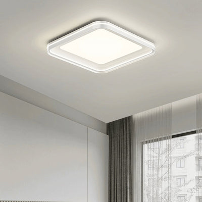 Luz de techo LED empotrada de hierro PVC cuadrada redonda rectangular minimalista moderna para dormitorio 