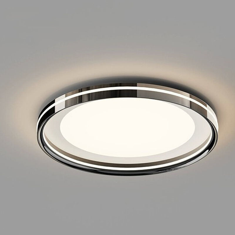 Moderne Minimalistische Runde Quadratische Rechteckige Eisen PVC LED Deckenleuchte für das Schlafzimmer 
