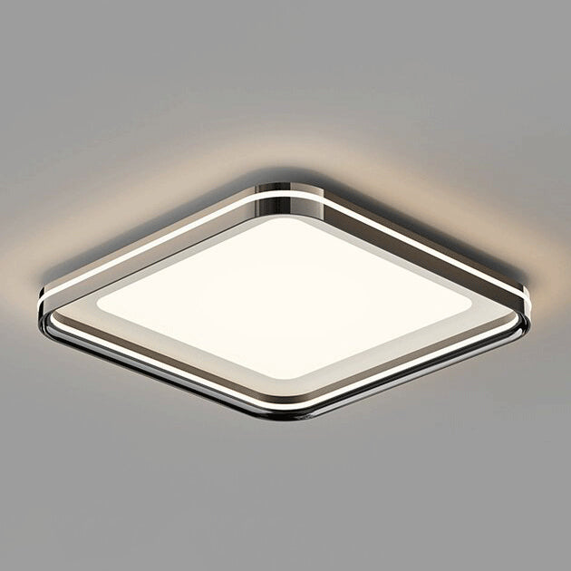 Moderne Minimalistische Runde Quadratische Rechteckige Eisen PVC LED Deckenleuchte für das Schlafzimmer 