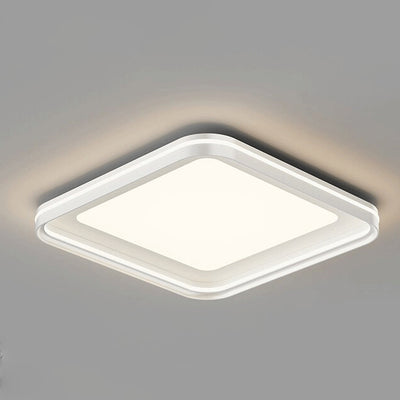 Luz de techo LED empotrada de hierro PVC cuadrada redonda rectangular minimalista moderna para dormitorio 
