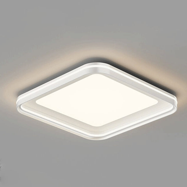 Luz de techo LED empotrada de hierro PVC cuadrada redonda rectangular minimalista moderna para dormitorio 