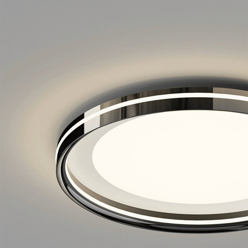 Moderne Minimalistische Runde Quadratische Rechteckige Eisen PVC LED Deckenleuchte für das Schlafzimmer 