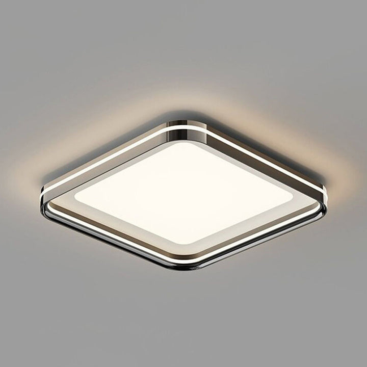 Moderne Minimalistische Runde Quadratische Rechteckige Eisen PVC LED Deckenleuchte für das Schlafzimmer 