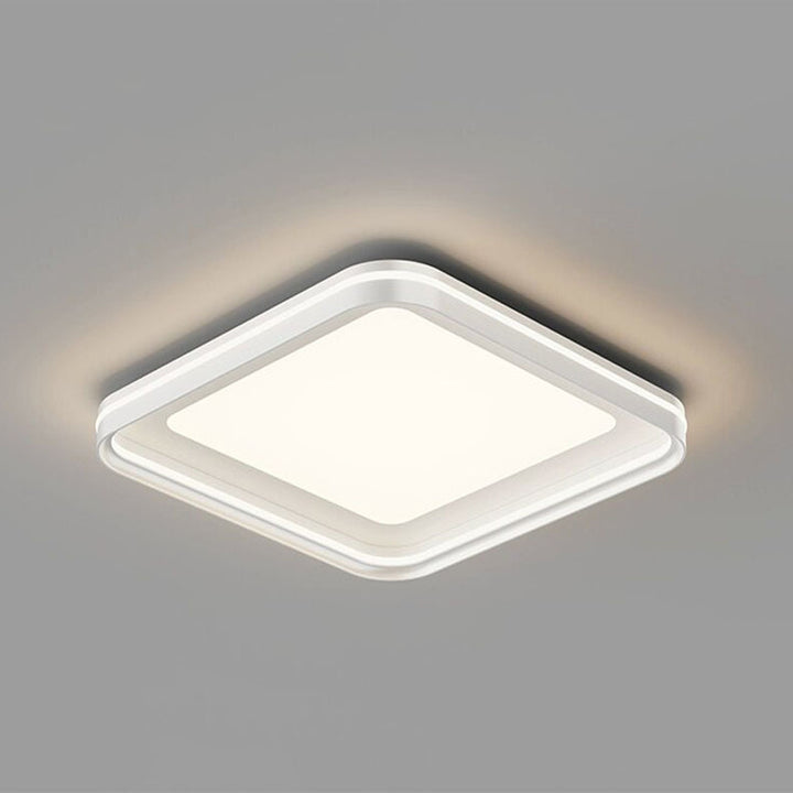 Moderne Minimalistische Runde Quadratische Rechteckige Eisen PVC LED Deckenleuchte für das Schlafzimmer 