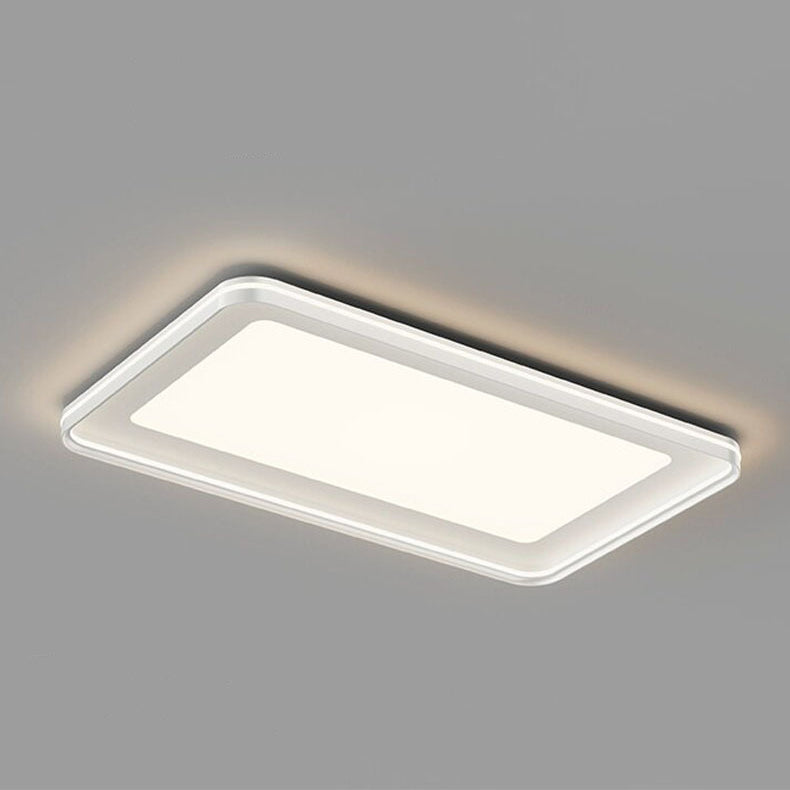 Moderne Minimalistische Runde Quadratische Rechteckige Eisen PVC LED Deckenleuchte für das Schlafzimmer 