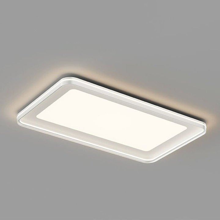Moderne Minimalistische Runde Quadratische Rechteckige Eisen PVC LED Deckenleuchte für das Schlafzimmer 