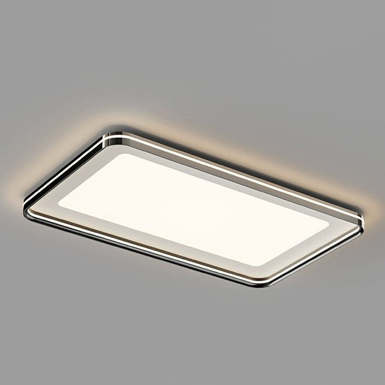Luz de techo LED empotrada de hierro PVC cuadrada redonda rectangular minimalista moderna para dormitorio 