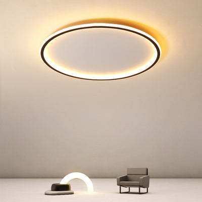 ضوء السقف LED المثبت بتصميم حديث بسيط مستدير من الحديد والألمنيوم والأكريليك لغرفة النوم 