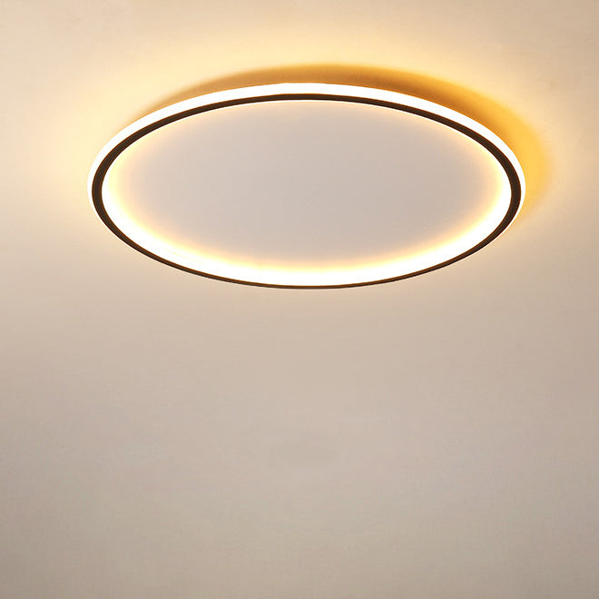 ضوء السقف LED المثبت بتصميم حديث بسيط مستدير من الحديد والألمنيوم والأكريليك لغرفة النوم 