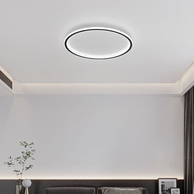 ضوء السقف LED المثبت بتصميم حديث بسيط مستدير من الحديد والألمنيوم والأكريليك لغرفة النوم 