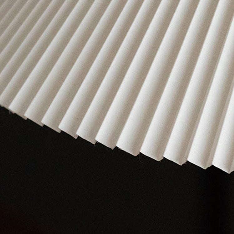 ضوء معلق بغطاء مخروطي مطوي فاخر معاصر من قماش TC PVC بلمبة واحدة لغرفة المعيشة 