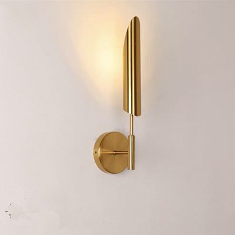 Moderne minimalistische Rohrstreifen-Eisen 1/2-Licht-Wandleuchte für Wohnzimmer 