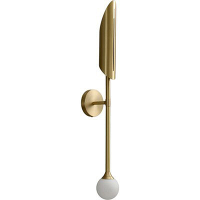 Moderne minimalistische Rohrstreifen-Eisen 1/2-Licht-Wandleuchte für Wohnzimmer 