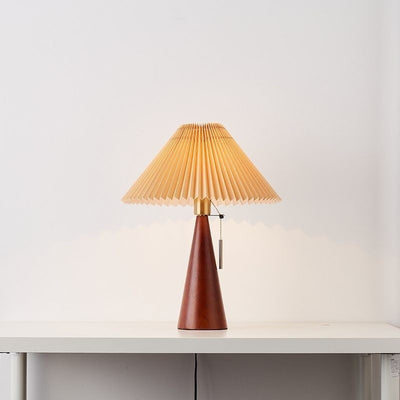 Zeitgenössische Nordische Reißverschluss-Schalter Faltenbalg-Trommel-Form Stoff Eisen 1-Licht Tischlampe Für Schlafzimmer 