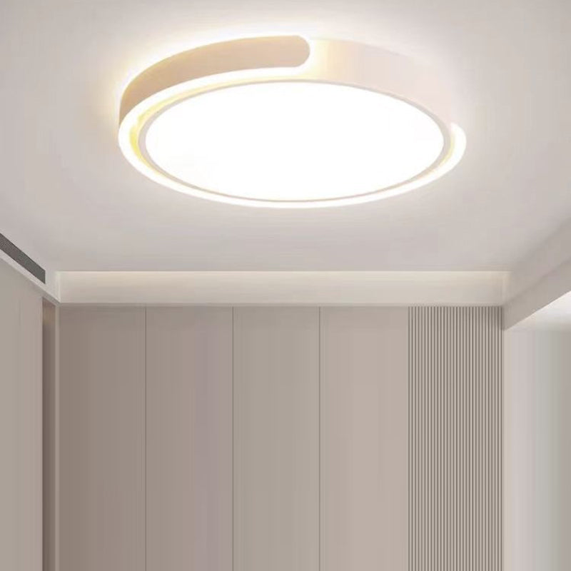 Luz de techo empotrada LED de aluminio y hierro redondo geométrico minimalista moderno para sala de estar 