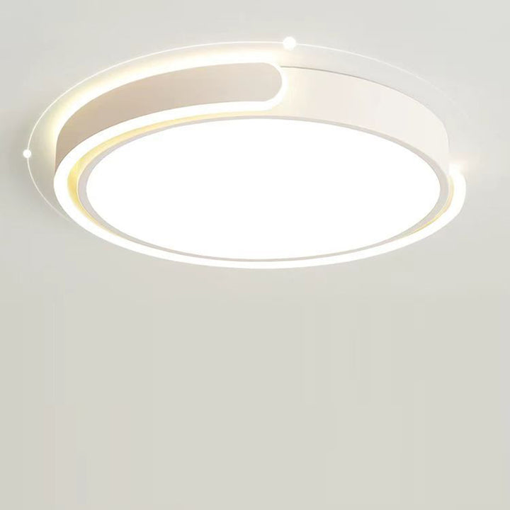 Luz de techo empotrada LED de aluminio y hierro redondo geométrico minimalista moderno para sala de estar 