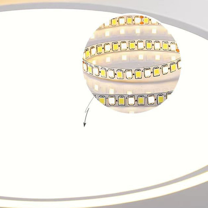 Luz de techo empotrada LED de aluminio y hierro redondo geométrico minimalista moderno para sala de estar 