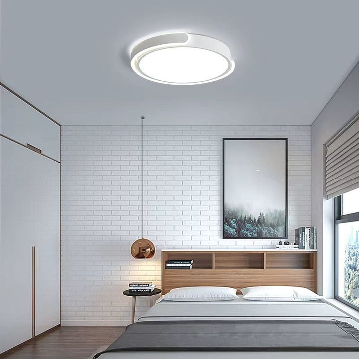 Luz de techo empotrada LED de aluminio y hierro redondo geométrico minimalista moderno para sala de estar 