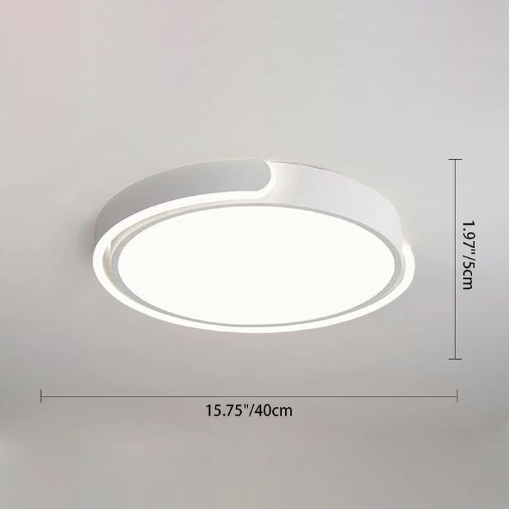 Luz de techo empotrada LED de aluminio y hierro redondo geométrico minimalista moderno para sala de estar 