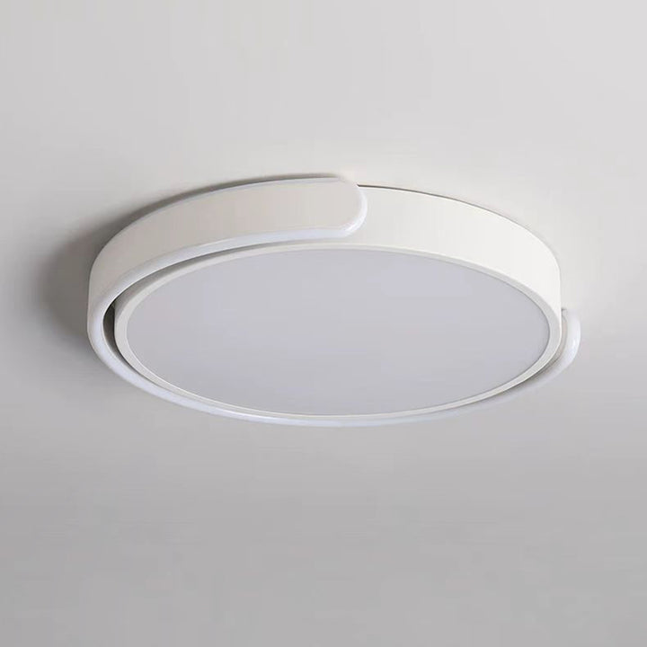 Luz de techo empotrada LED de aluminio y hierro redondo geométrico minimalista moderno para sala de estar 