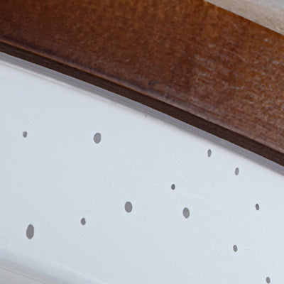 Luz de techo LED empotrada de madera maciza acrílica redonda minimalista moderna para sala de estar 