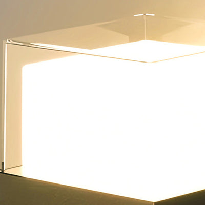 Moderne minimalistische wasserdichte runde quadratische Kunststoff-LED-Wandlampe für das Schlafzimmer 