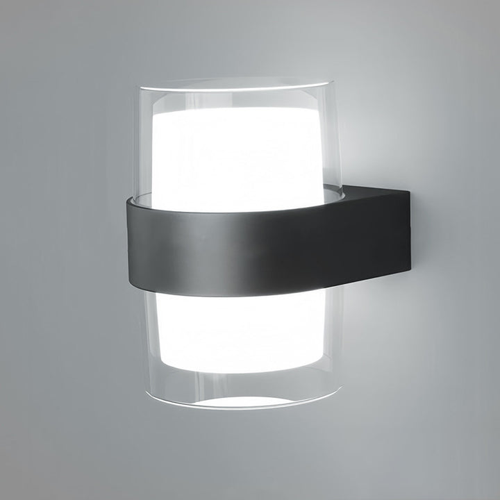 Modern Minimalist Waterproof Round Square Plastic LED Wall Sconce Lamp For Bedroom