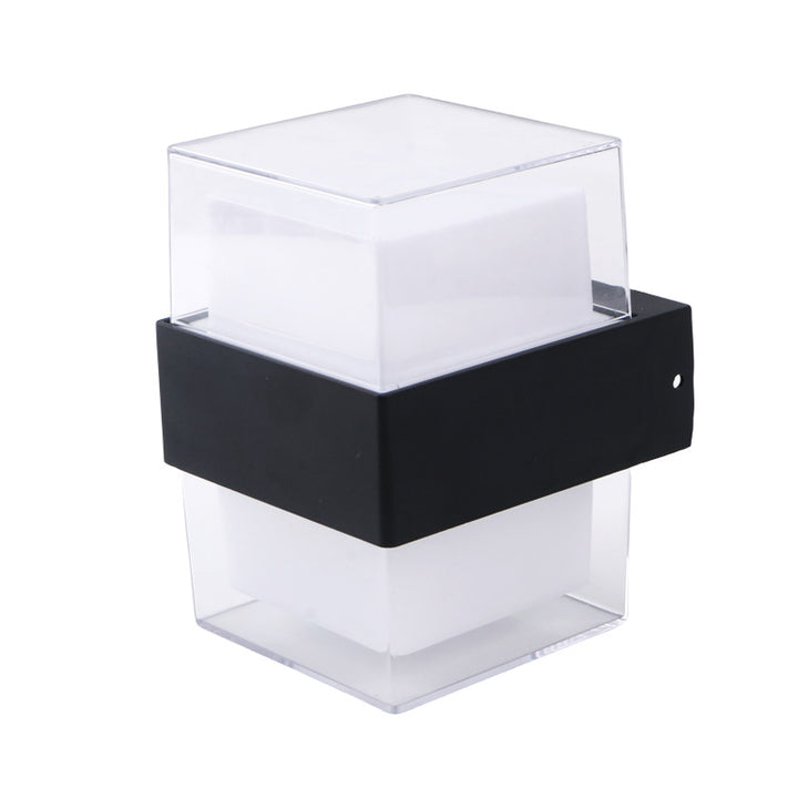 Modern Minimalist Waterproof Round Square Plastic LED Wall Sconce Lamp For Bedroom