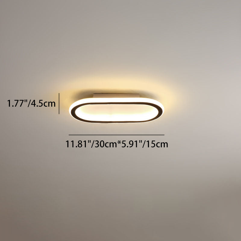 ضوء سقف LED مثبت بشكل مسطح مصنوع من الحديد والألمنيوم والسيليكون بتصميم حديث وبسيط لغرفة النوم 
