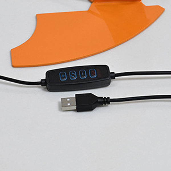 Moderne minimalistische USB-verstellbare Tischlampe aus Eisen mit Kegelform und Fischschwanz-LED für das Schlafzimmer 