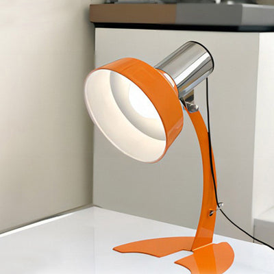 Moderne minimalistische USB-verstellbare Tischlampe aus Eisen mit Kegelform und Fischschwanz-LED für das Schlafzimmer 