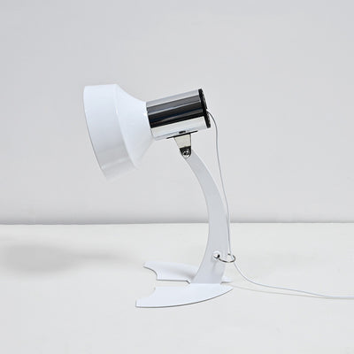 Moderne minimalistische USB-verstellbare Tischlampe aus Eisen mit Kegelform und Fischschwanz-LED für das Schlafzimmer 