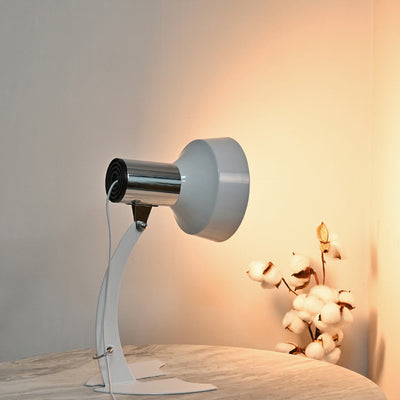 Moderne minimalistische USB-verstellbare Tischlampe aus Eisen mit Kegelform und Fischschwanz-LED für das Schlafzimmer 